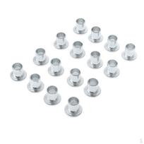 16 vienetų geležinių riedučių rato guolio tarpiklių priedas 6 x 8 mm white