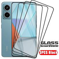 3 vnt. grūdintas stiklas, skirtas Xiaomi Redmi Note 13 Pro 5G 13C 12C 10C 10A 9C 9A Note 12 12S 11 11S 10 10S 9S 9 Pro 4G Poco X5 X6 F5 X3 NFC ekrano apsauga Poco X6 NEO juoda