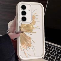 Samsung S25 S24 S22 Ultra Plus S23 S21 S20 Fe A55 A54 A53 A52 A35 A34 A15 A14 5g drugelio smūgiams atsparus silikoninis minkštas plonas dėklas Samsung S21 FE balta