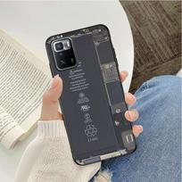 Battery Circuit board Phone Case For Xiaomi Redmi Note 11S 11 10 Pro 9Pro 8Pro Note9 9S 10S 9T Redmi 10 10C 9C 9A Funda Capa Redmi 9T gray
