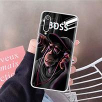 Linksmai mąstanti beždžionė su ausinėmis Art Minkštas telefono dėklas, skirtas Xiaomi Redmi Note 10 10S 9 9S 8 7 8T 11S 11T 11 Pro 9A 9T 9C 8A 7A Redmi Note 10(10S)