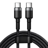 PD 120W USB greito įkroviklio laidas skirtas iPhone 15 Pro Max USB-C iki C tipo, skirtas Apple iPhone Xiaomi Samsung Huawei greito įkrovimo kabeliui 1m juoda