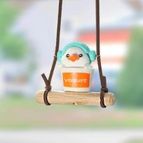 Car Ornaments Swinging Duck Ornament For Rearview Mirror Cute Hangings Pendant Interior Accessories Decoration For Auto Interior