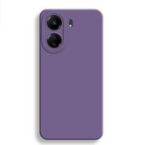 „Redmi 13C“ dėklas, skirtas „Xiaomi Redmi 13 C 13C“, 6,74 colio pilno fotoaparato objektyvo apsauga, naujas skysto silikono smūgiams atsparus buferis For Redmi 13C violetinė