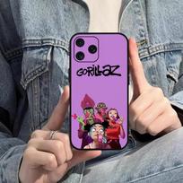 Rokgrupių Gorillaz telefono dėklas iPhone Mini 11 12 13 14 15 Pro XS Max X Plus SE XR juodas minkštas dėklas iPhoneXSMAX