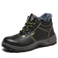 Labor Protection Shoes  Anti-Smashing and Anti-Penetration Wear-Resistant and Lightweight High Top Cold Protection in Winter Thermal Work Shoes 35
