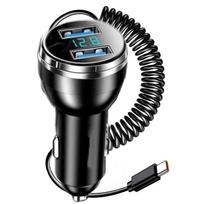 Automobilinis įkroviklis Greitas įkrovimas Mobiliojo telefono USB Type C Mobilusis Greitasis įkrovimas Įkrovimas Skirtas iphone Įkrovikliui juoda