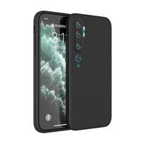 Originalus minkštas dėklas, skirtas Xiaomi Mi Note 10 CC9 Pro CC9E A3 Lite Square Liquid Silicone Note10 10Pro Luxury Smūgiams atsparus dangtelis Xiaomi Note 10 juoda