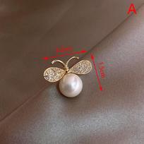 Cute Small Bee Sun Brooch For Pearl Bees Broche Pin Gift Brooches Party Jewelry gray