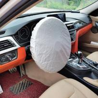 1vnt Automobilio vairo skydelis nuo saulės šoninio lango gaubtas sidabru dengtas audinys vairo dangtelis Apsaugos nuo saulės izoliacija šoninis skydas nuo saulės balta