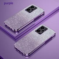 F5pro F 5 4 3 Prabangus Blizgučių Gradiento Dengimo Dėklas Xiaomi Mi Poco F5 Pro 5g Poko F3 F4 Moterims Silikoninis Smūgiams Atsparus Galinis Dangtelis Poco F5 violetinė