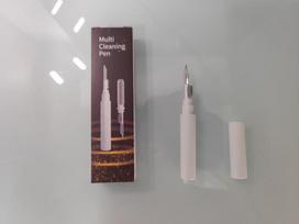 2-os kartos nešiojamojo kompiuterio, ausinių, telefono, klaviatūros ir kameros valymo rinkinys Q1, Cleaning Pen, 3 in 1 balta