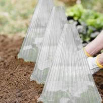 10 vnt Augalų segtukai Skaidrūs sodo segtukai PET plastikiniai daugkartinio naudojimo darželio dangteliai 5pcs skaidri