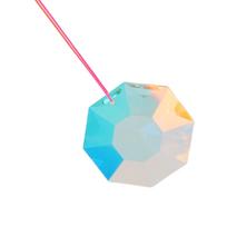 Hanging Crystal Suncatcher Multipurpose Exquisite Prisms Crystal Pendants for Window Christmas white