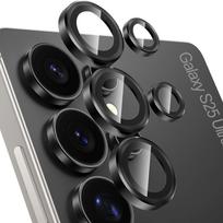 Samsung Galaxy S25 Ultra kameros objektyvo apsauga 9H grūdintas stiklas Kameros dangtelis Ekrano apsauga Metalinis žiedas SamsungS25 Plus S25 Ultra (5PCS)