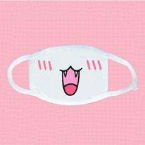 1 vnt. Kawaii apsauginė nuo dulkių kaukė Kpop miela anime animacinė burnos kaukė veidui su emocijomis Kpop kaukė one size