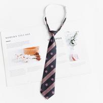 Retro Brown Coffee Striped Tie - Green Hand-Made Accessory for Women & Men, Ideal for Casual or Japanese College Style white