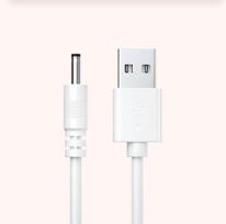 USB to 3.5mm 5V Charger for Small Fan, Facial Cleanser, Desk Lamp, Flashlight 30cm [Bare cable, no bag]