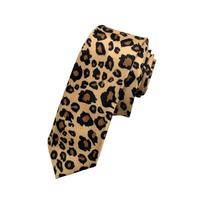 Vyriškas leopardo rašto kaklaraištis formaliai ir kasdienei progai Stilingas ilgas kaklaraištis vestuvėms, vakarėliams ir verslo susitikimams A