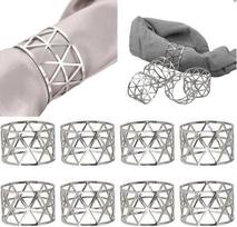 Metalinis servetėlių žiedas su nugaros raštu 6vnt One Size