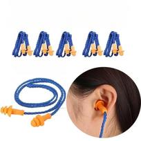 5 Pcs Soft Silicone Wired Ear Plugs Reusable Protective Ear Protection Ear Plugs Noise Reduction Earmuffs 5 PCS