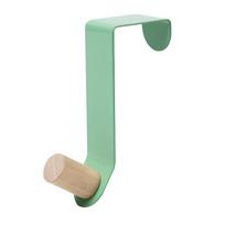 Over The Door Hooks Strong Load Bearing Capacity Space Saving Metal Door Hanger Hooks with Wooden