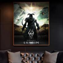 S-Skyrim The Elder S-Scrolls V Poster HD art sticky wall waterproof home living room bedroom bar aesthetic decoration 21cm×30cm NoFrame