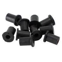 10 vnt. M4 guminiai įvoriniai veržlės priekinio stiklo ir aptakų 8 mm 5/16  Wellnuts