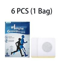 Sumifun 6/12/30 PCS Height Growth Patches Promote Teenger Growth Chinese Herbal Plaster Focus on Teen Body Development 6 PCS(1 Bag) blue