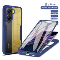 Viso kūno apsaugos smūgiams atsparus dėklas, skirtas Xiaomi Poco X7 Pro 5G, apsauginis dangtelis, skaidrus Fundas Coque Capa Poco x7 pro juoda