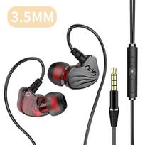 Laidinės ausinės 3,5 mm AUX/Type C Įkišamos į ausis HIFI 6D Erdvinio garso bosas Įkišamos į ausis Žaidimų muzikos ausinės su mikrofonu Samsung Huawei Xiaomi PC 3.5MM Gray