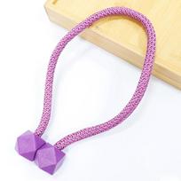 1 vnt. Kūrybingas kubo užuolaidų magnetinis segtukas be perforavimo, magnetinis segtukas, viena pora, paprastas užuolaidų segtukas, surišimo virvė, priedai, užuolaidų surišimas 1PCS violetinė