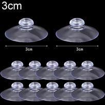10 vnt. Skaidrūs siurbtukai Kabliukai Stiprūs lipnūs siurbtukų laikikliai Pakaba Siurbtukai Virtuvė Vonios kambarys Langas Stiklas Dekoras 3CM-10pcs