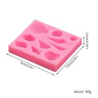 Kriauklės silikoninė forma Fondanto forma Muilas Tortas Saldainiai Sugarcraft Dekoravimas Šokoladas shell