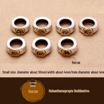 Twelve Zodiac Sanskrit Bracelet with Eight Guardian Deities Runes - Beaded Hand String Ornaments.