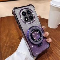 Prabangus blizgučių laikiklio telefono dėklas Xiaomi Redmi Note 14 15 Pro Plus 15 15C 14C 14S 4G 5G Padengtas smūgiams atsparus silikoninis dangtelis Redmi Note 14 (5G)