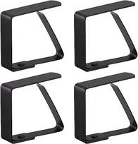 Karštai parduodami Juodo nerūdijančio plieno staltiesės spaustukai - Mažas dydis, Sandėlyje Small 5x4 Tablecloth Clip sidabras