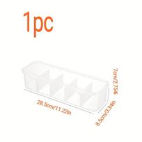 1pc Desktop Cable Organizer Box with Drawer - PET Material, Ideal for Home Office Use, Keeps Charging & Data Cables Tidy balta