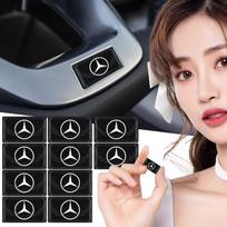 Anglies pluošto vairo automobilio logotipo emblema 3D lipdukai Mercedes Benz AMG GLE GLS GLC CLA GLB ML W204 W206 W205 W212 W203 2pcs-benz