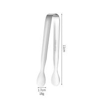 Mini patiekimo žnyplės, 304 nerūdijančio plieno mažos užkandžių žnyplės, 11 cm ledo žnyplės, cukraus žnyplės užkandžiams, desertams, ledo kibirėliui, arbatos vakarėliui, kavinei 12pcs sidabras