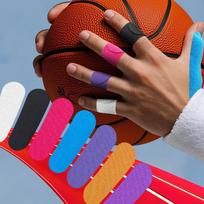 Sportinis elastinis piršto apsaugos pleistras - Apsauganti nuo trinties vandens bangų nykščio juosta boulingui Oval Thumb Sticker 7x2.5cm rožinės rožinės spalvos