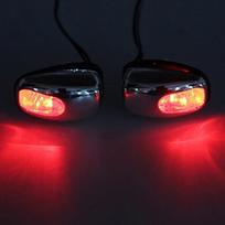 2 vnt. Automobilio valytuvo purkštukai su LED lempute raudona