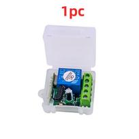 10/1 VNT. 433MHz Belaidis Nuotolinio Valdymo Jungiklis DC 12V 1Kanalo Relės Imtuvo Modulis RF Siųstuvas Nuotolinio Valdymo Pultelis Garažo Durims DIY
