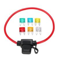 Automobilio In-line Mini Ašmenų Laikiklis 12V 30A su 6 Saugikliais
