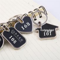 Metalinis numeruotas raktų pakabukas - Drabužinė, Viešbutis, Sauna, Svečių namai One-sided Engraving