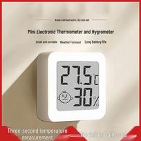 High-Precision Wall-Mounted Mini Thermometer & Hygrometer for Baby Rooms 1 Button Battery for Thermometer