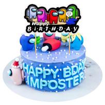 Balionų torto žaidimas keksiukų viršelis vėliavėlė gimtadienio vakarėlio dekoravimo reikmenys 1pcs Big Cake Topper