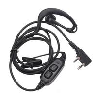 2 Pin Plug Walkies Talkies Headsets Adapter Double Push to Talk Headset for 82 Series 82 82HP Two Way Radio 1
