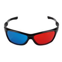 Suaugusiųjų juodo rėmelio 3D akiniai raudoniems mėlyniems trimačiams anaglifiniams filmams, žaidimams, DVD