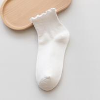 Black Fungus Edge, Women's Socks, Short Socks, Loafers, Short Socks, Small Leather Shoes, Black, Pile Socks 1 pair balta